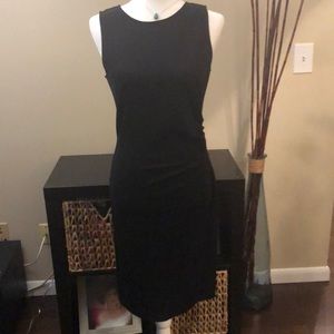 Kenneth Cole Black fitted midi Dress